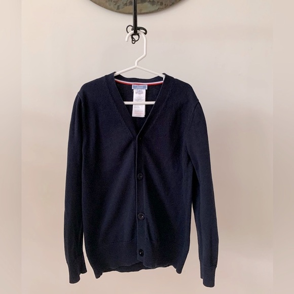 Jacadi Paris navy v-neck cardigan, size 10Y - Picture 1 of 4